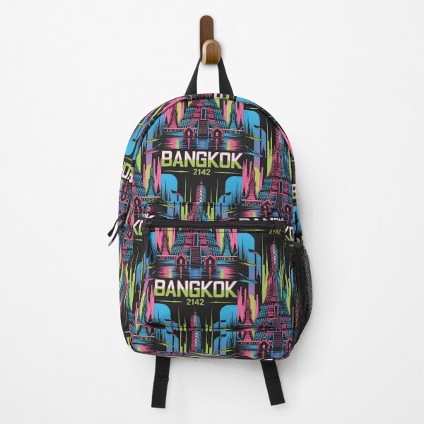 Item preview, Cyberpunk Vision of Bangkok with Radiant Neon Lights designed and sold by SplashTastic.
