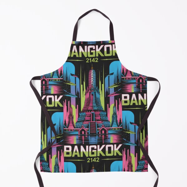 Item preview, Cyberpunk Vision of Bangkok with Radiant Neon Lights designed and sold by SplashTastic.