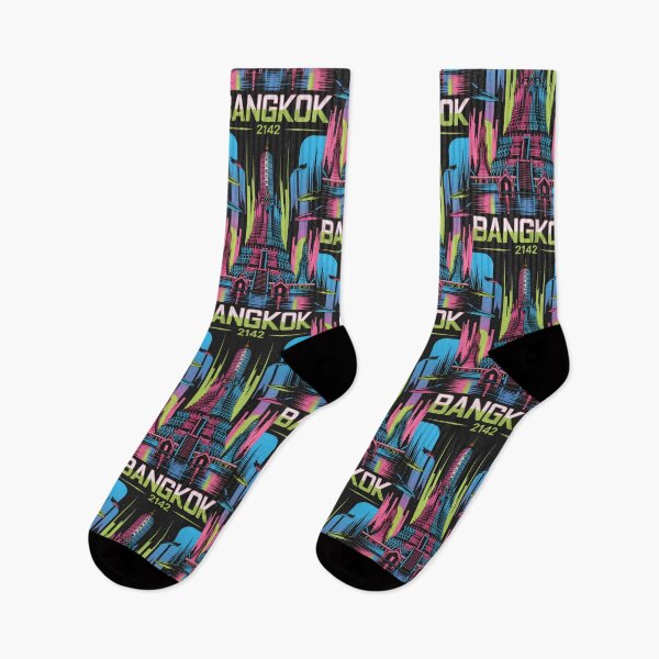Item preview, Cyberpunk Vision of Bangkok with Radiant Neon Lights designed and sold by SplashTastic.
