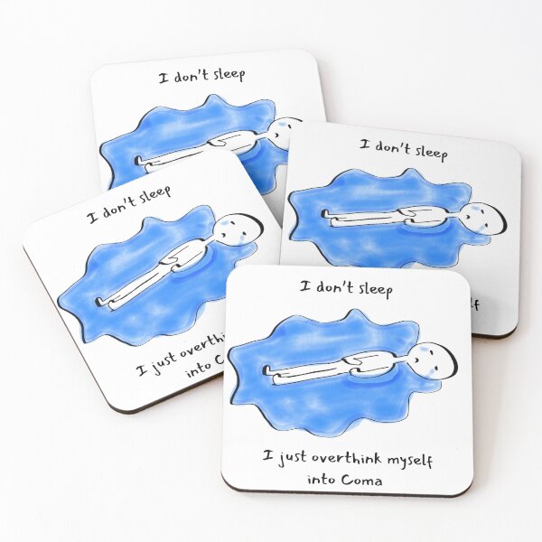 Item preview, Funny Sticker- Insomnia designed and sold by DigiHavenry.