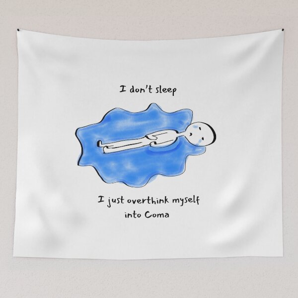 Item preview, Funny Sticker- Insomnia designed and sold by DigiHavenry.