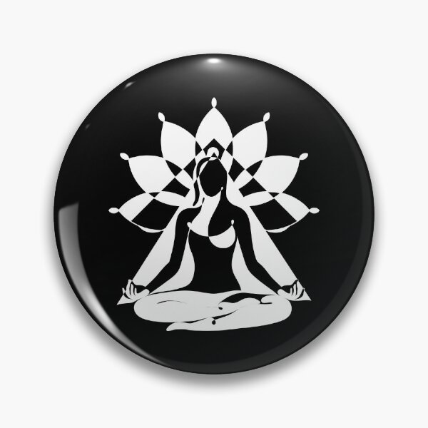 Artikelvorschau, Weiße Schattenkunst - Yoga Lotus und Yogini entworfen und verkauft von altandesign.