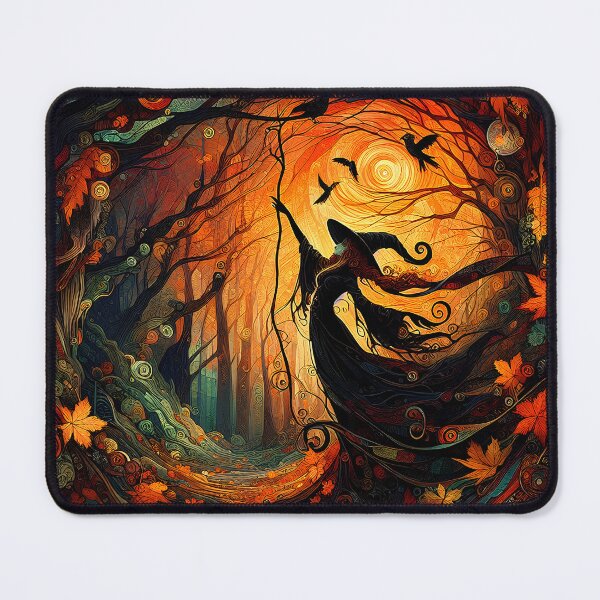Item preview, Enchanted Season | Mystical Autumn Witch Wall Art | Stoneflower-Art designed and sold by Stoneflower-Art.