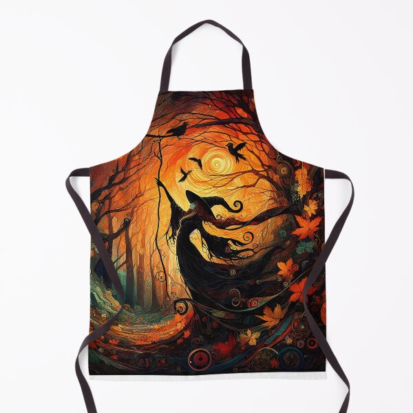 Item preview, Enchanted Season | Mystical Autumn Witch Wall Art | Stoneflower-Art designed and sold by Stoneflower-Art.