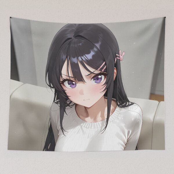 Item preview, Mai Sakurajima Elegant Style Bunny Girl Senpai Anime Girl designed and sold by thedarvills.