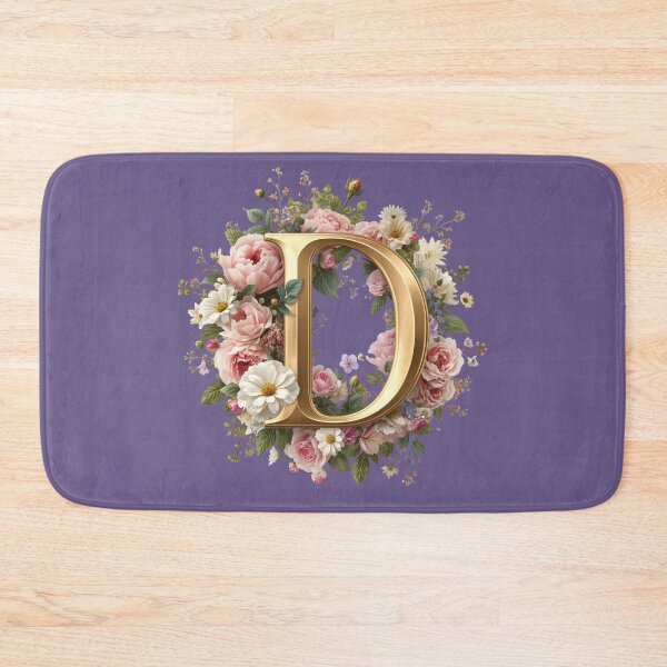 Item preview, Floral Monogram Letter D Wall Art – Elegant Gold Initial D with Roses & Peonies | Personalized Wedding Gift, Nursery Decor, Feminine Botanical Initial D Print designed and sold by AmenAlways.