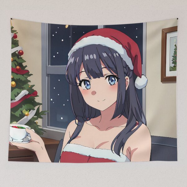 Item preview, Shoko Makinohara Christmas Cheer Bunny Girl Senpai Anime designed and sold by thedarvills.