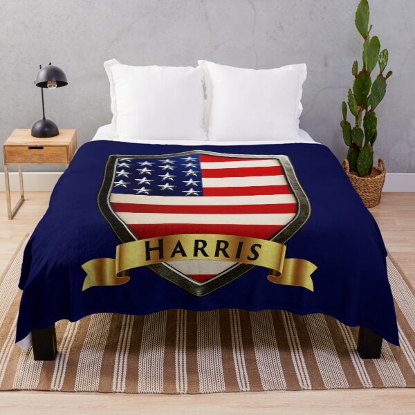 Item preview, Harris Family USA Shield, Stars & Stripes Pride Crest designed and sold by Highlandkings.
