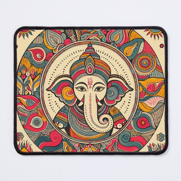 Item preview, Madhubani Inspired Folk Art – Lord Ganesha designed and sold by ShaktyVarnam.