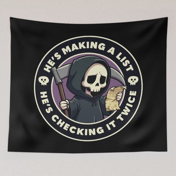 Item preview, He's making a list, He's checking it twice designed and sold by PaulSDesign.
