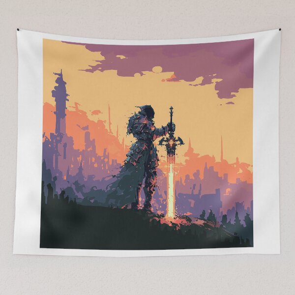 Item preview, Dark Knight with Burning Sword designed and sold by Christian Weiss.