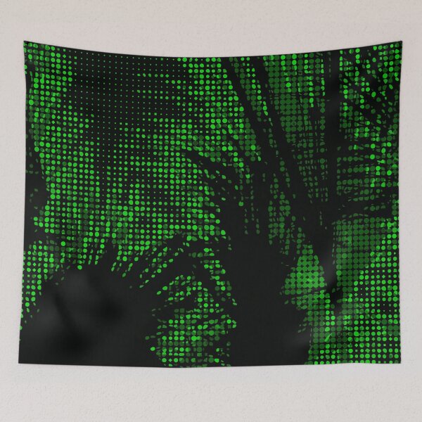 Item preview, PALM TREE ABSTRACT DESIGN. BLACK/GREEN. designed and sold by 5hertz.