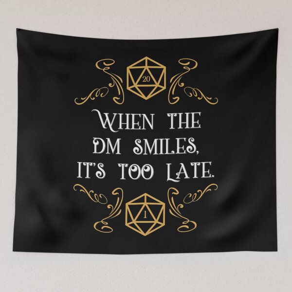 Item preview, When The Master Smiles It'S Too Late 20 Sided Dice designed and sold by ArtShopMurky.
