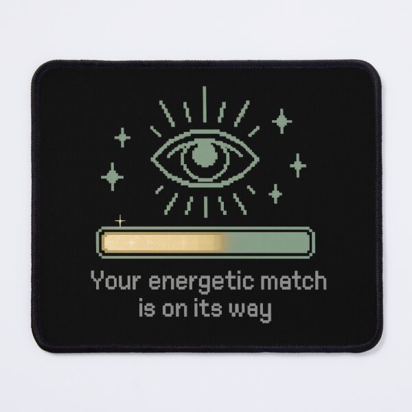 Item preview, Your Energetic Match Is On Its Way | Retro Pixel Progress Bar Spiritual Sticker & Printable Art | Printable Wall Art & Printable Sticker designed and sold by HerDreamCodes.