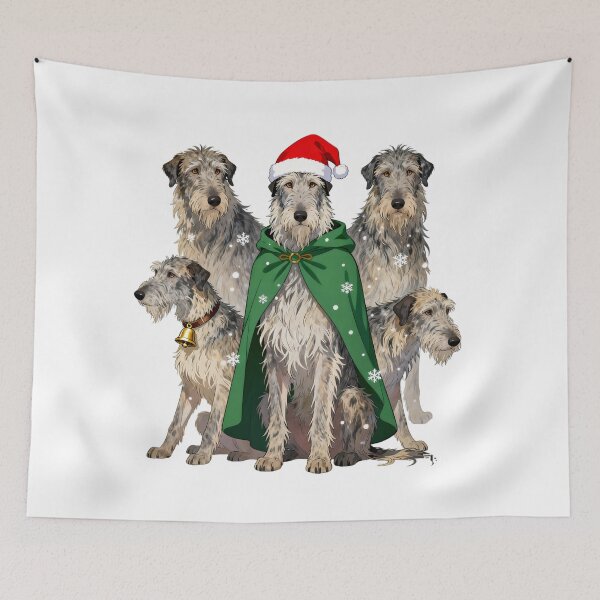 Item preview, Irish Wolfhound Merry Christmas designed and sold by forget45studio.