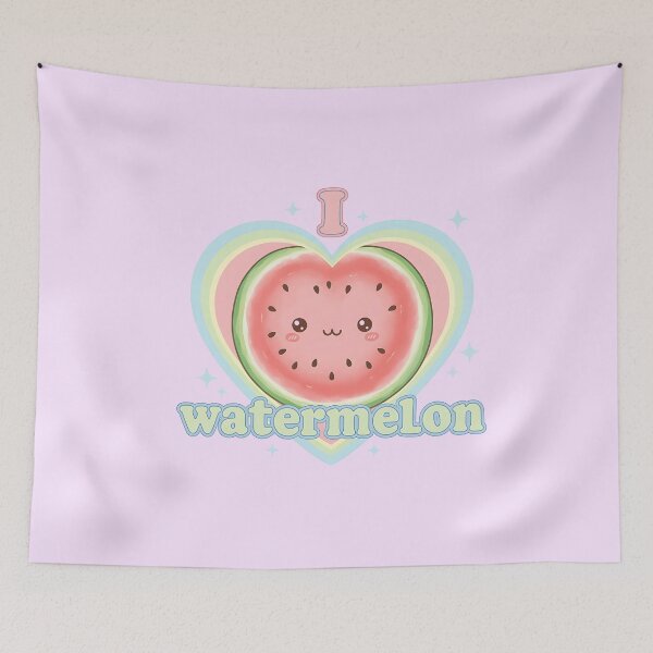 Artikelvorschau, Kawaii, ich liebe Wassermelone entworfen und verkauft von Itsheartshop.