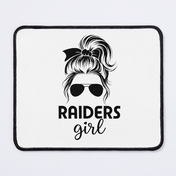 Item preview, Raiders Girl – Messy Bun and Aviator Sunglasses Graphic designed and sold by haitrieuic96.