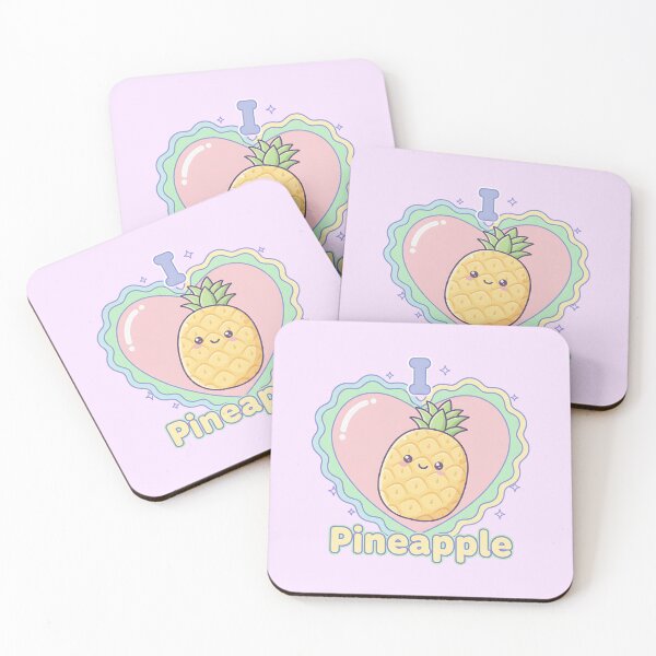 Item preview, Kawaii I Love Pineapple designed and sold by Itsheartshop.