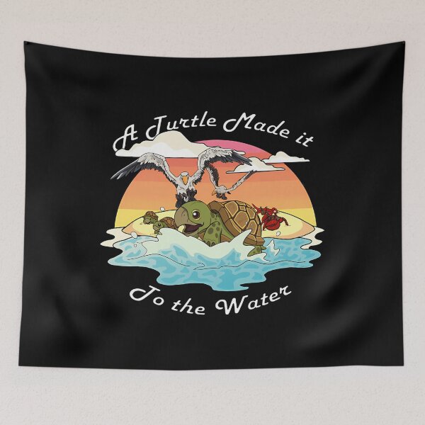 Item preview, A Turtle Made It To The Water designed and sold by ArtShopMurky.