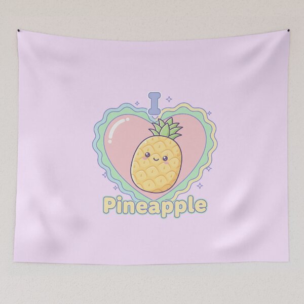 Item preview, Kawaii I Love Pineapple designed and sold by Itsheartshop.