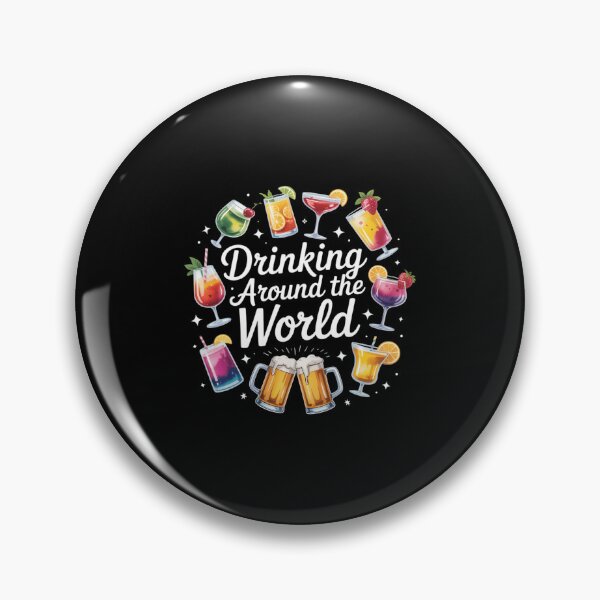 Item preview, Drinking Around The World Funny Travel Cocktail designed and sold by aidenpier.