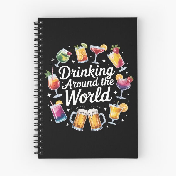 Item preview, Drinking Around The World Funny Travel Cocktail designed and sold by aidenpier.
