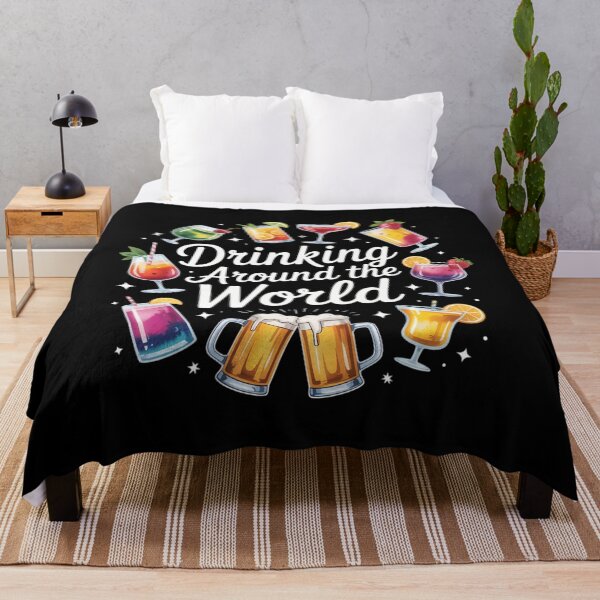 Item preview, Drinking Around The World Funny Travel Cocktail designed and sold by aidenpier.