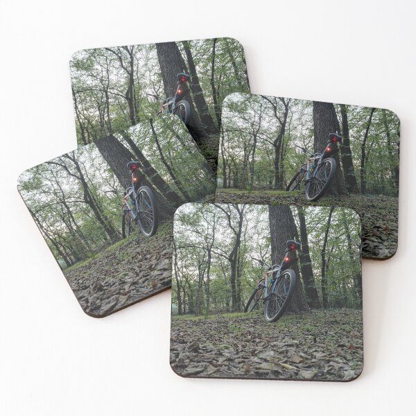 Item preview, Bicycle Resting By Tree In Woods designed and sold by Peter-Mahr.