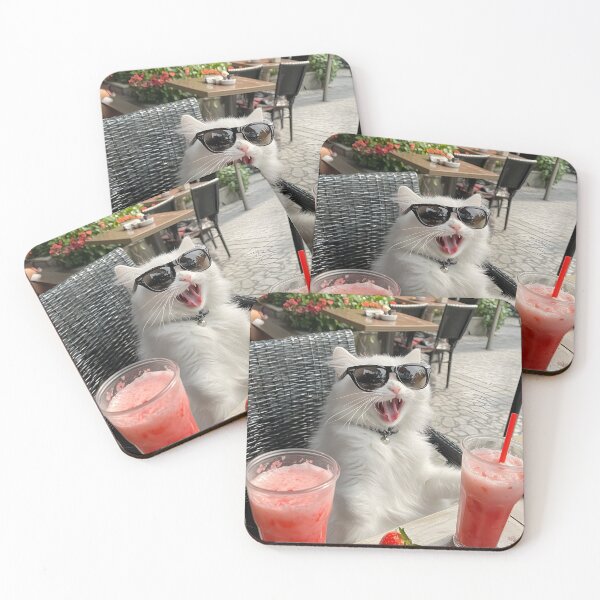 Item preview, Demure cats with glasses designed and sold by FigmaCreations.