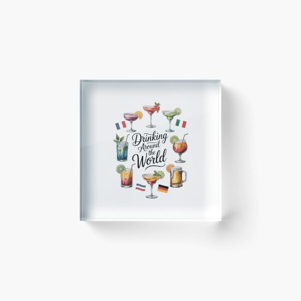 Item preview, Drinking Around The World Vacation Drinking Showcase Funny designed and sold by aidenpier.