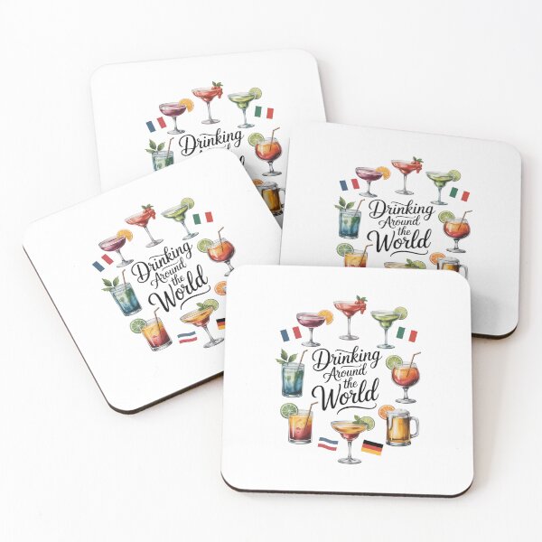 Item preview, Drinking Around The World Vacation Drinking Showcase Funny designed and sold by aidenpier.