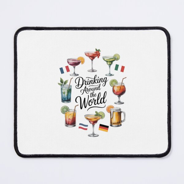 Item preview, Drinking Around The World Vacation Drinking Showcase Funny designed and sold by aidenpier.