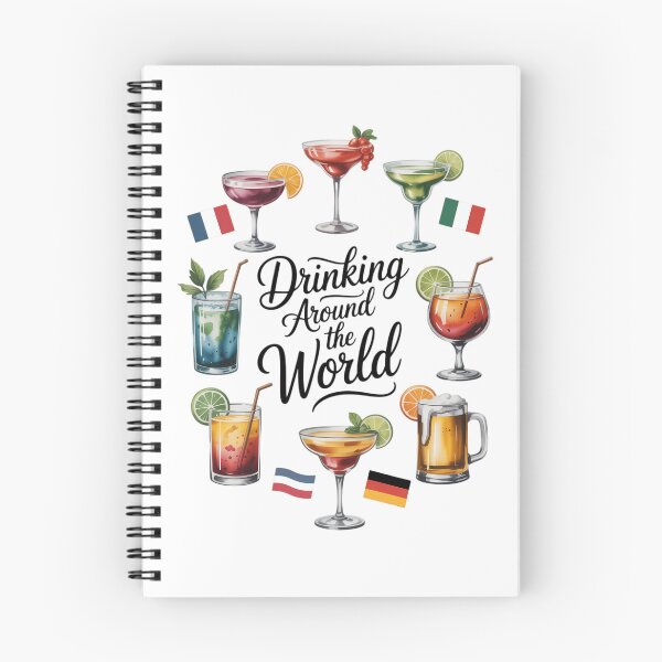 Item preview, Drinking Around The World Vacation Drinking Showcase Funny designed and sold by aidenpier.