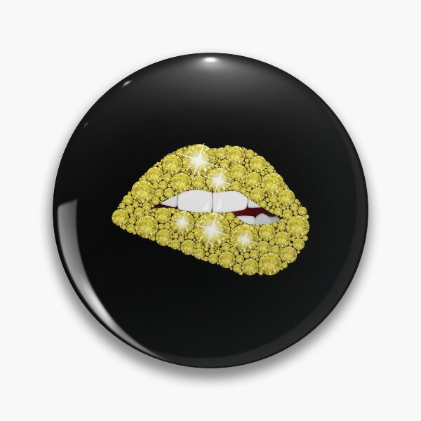 Artikelvorschau, Golden Diamond Lips – Funkelndes Glam-Pop-Art-Design entworfen und verkauft von Dragonfly-10.