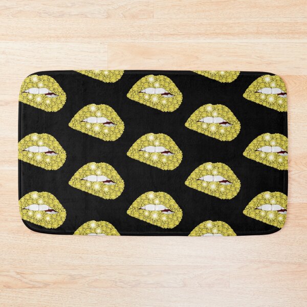 Item preview, Golden Diamond Lips – Sparkling Glam Pop Art Design designed and sold by Dragonfly-10.