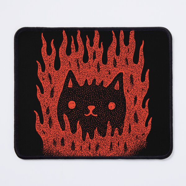 Item preview, The Fireproof Cat dotwork designed and sold by shafranietz.