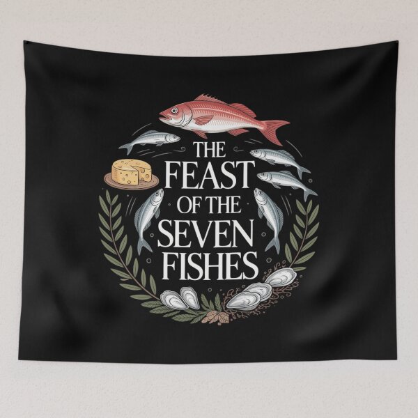 Item preview, Feast Of Seven Fishes Italy Christmas Eve Christian designed and sold by aidenpier.