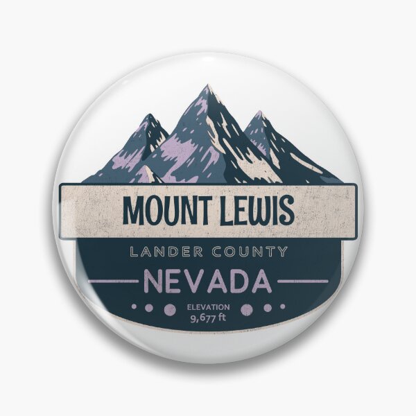Artikelvorschau, Mount Lewis, Lander County, Nevada, Bergdesign entworfen und verkauft von Wanderful-roads.