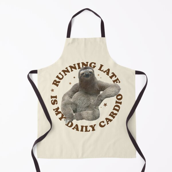 Item preview, Running Late Is My Daily Cardio – Funny Sloth Quote Design designed and sold by chillaxcats.