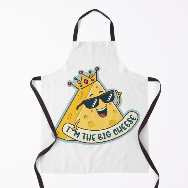 Item preview, Funny Big Cheese – Cartoon Cheese Wedge with Sunglasses and Crown designed and sold by VividOrganica.