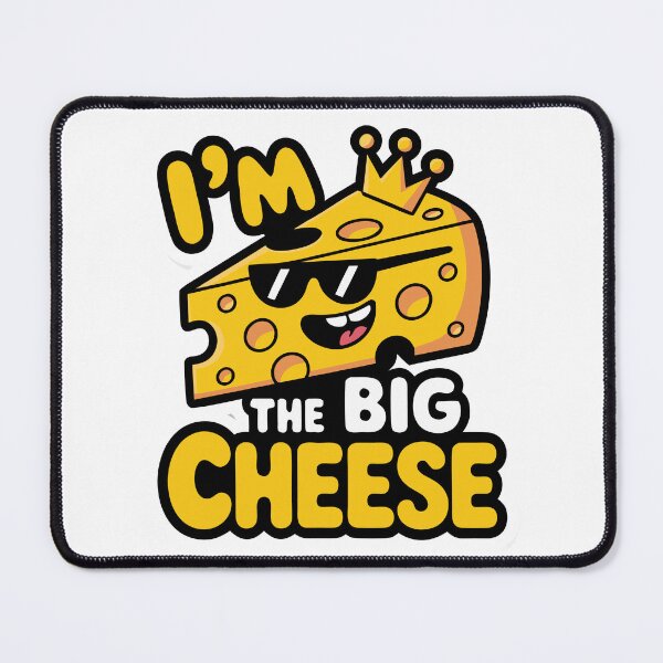 Item preview, Cool Cheese Cartoon  – Big Cheese with Crown and Shades designed and sold by VividOrganica.