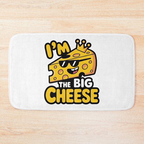 Item preview, Cool Cheese Cartoon  – Big Cheese with Crown and Shades designed and sold by VividOrganica.