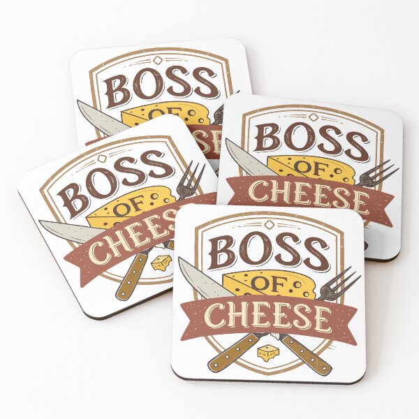 Item preview, Vintage Cheese Emblem Sticker – Boss of Cheese Rustic Badge designed and sold by VividOrganica.