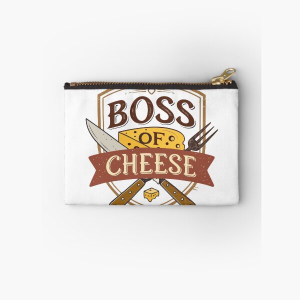 Item preview, Vintage Cheese Emblem Sticker – Boss of Cheese Rustic Badge designed and sold by VividOrganica.