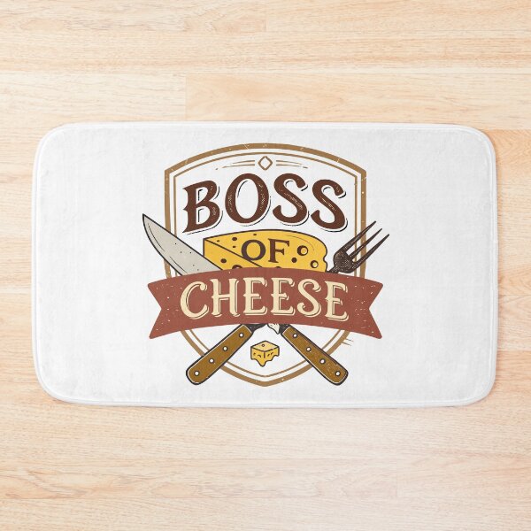 Item preview, Vintage Cheese Emblem Sticker – Boss of Cheese Rustic Badge designed and sold by VividOrganica.