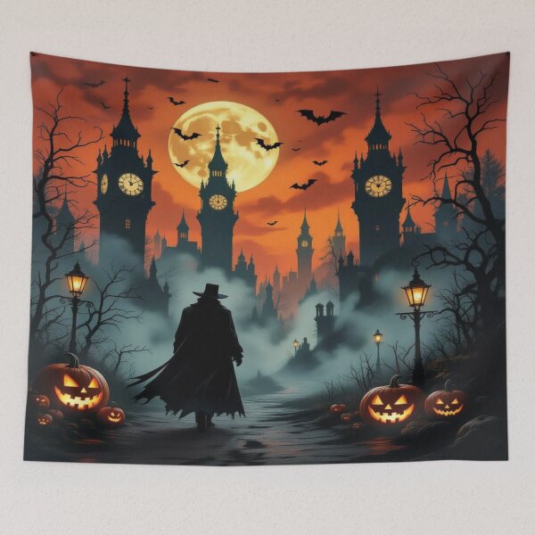 Item preview, Gothic Moonwalk – Haunted Town Vibes with ClockTowerMystery & FoggyElegance designed and sold by FotoworldEdel.
