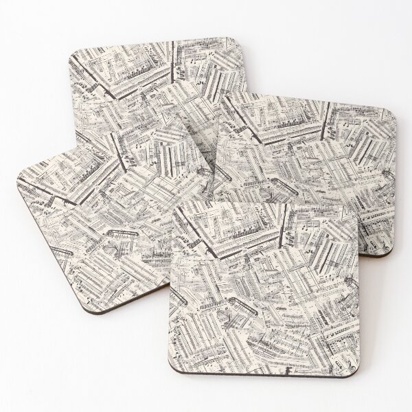 Item preview, Minimalist Music Sheet Seamless Pattern designed and sold by Windy-market.