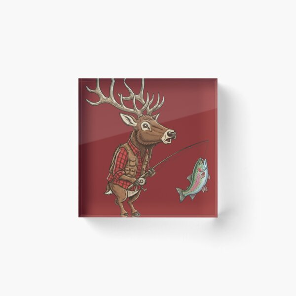 Item preview, An Elk fishing  designed and sold by Too Kool Designing .