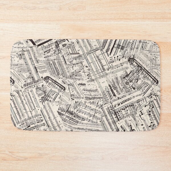 Item preview, Minimalist Music Sheet Seamless Pattern designed and sold by Windy-market.