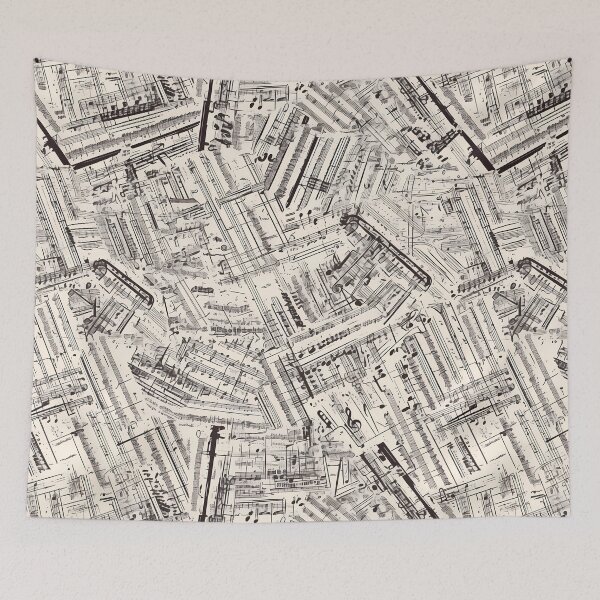 Item preview, Minimalist Music Sheet Seamless Pattern designed and sold by Windy-market.